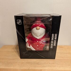 NHL Holiday Snow Gnome - Red and White